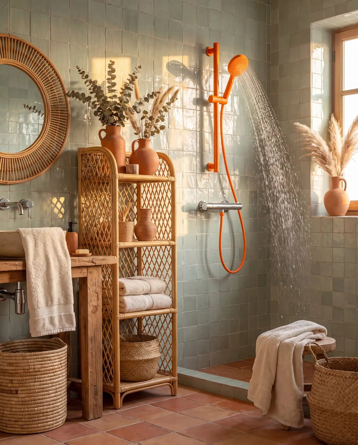 Tangerine and sage