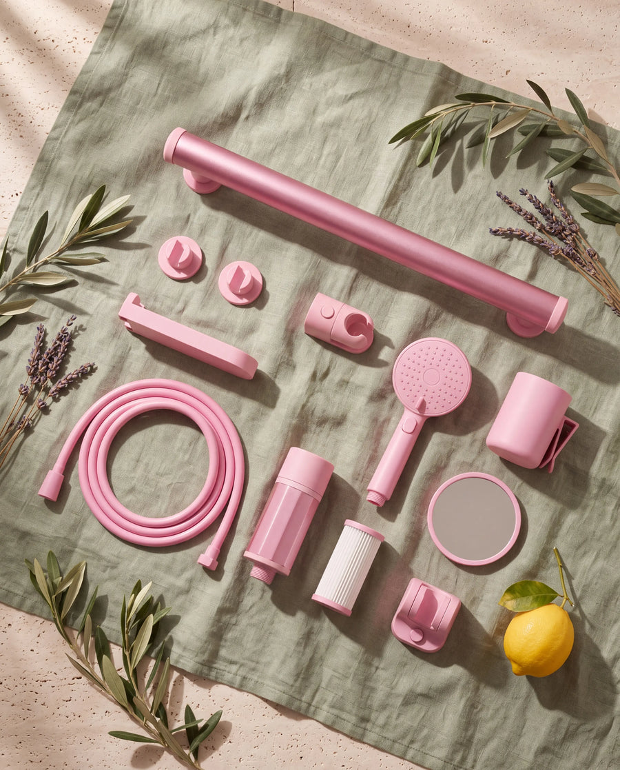 Pink Showrz Ultimate Pack: full kit, cup, mirror and phone holder